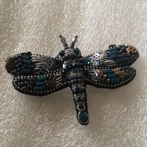 Handmade dragonfly pin